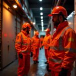Emergency lighting in London