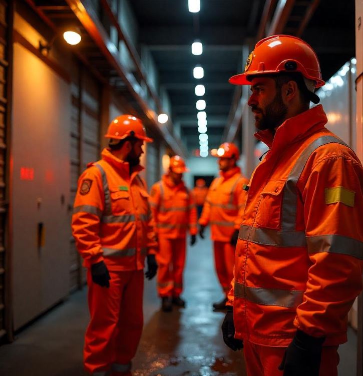 Emergency lighting in London