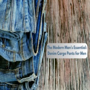 Denim Cargo Pants