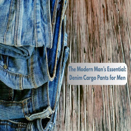 Denim Cargo Pants