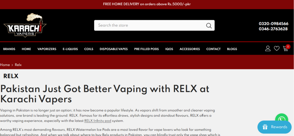 relx pod pro price in pakistan